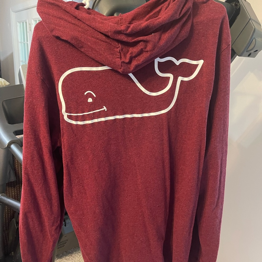 Hooded red Vineyard Vines pullover